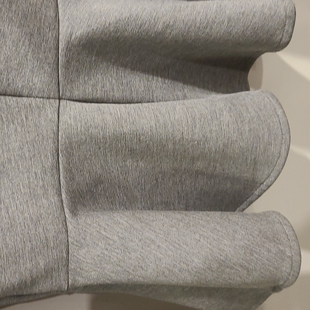 Topshop grey zippered Peplum top - Picture 7 of 7